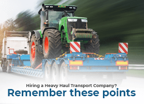 Hiring a Heavy Haul Transport Company - Van Lines Move