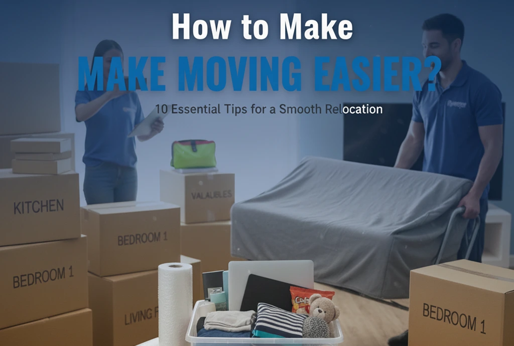 professional movers helping a family move easily