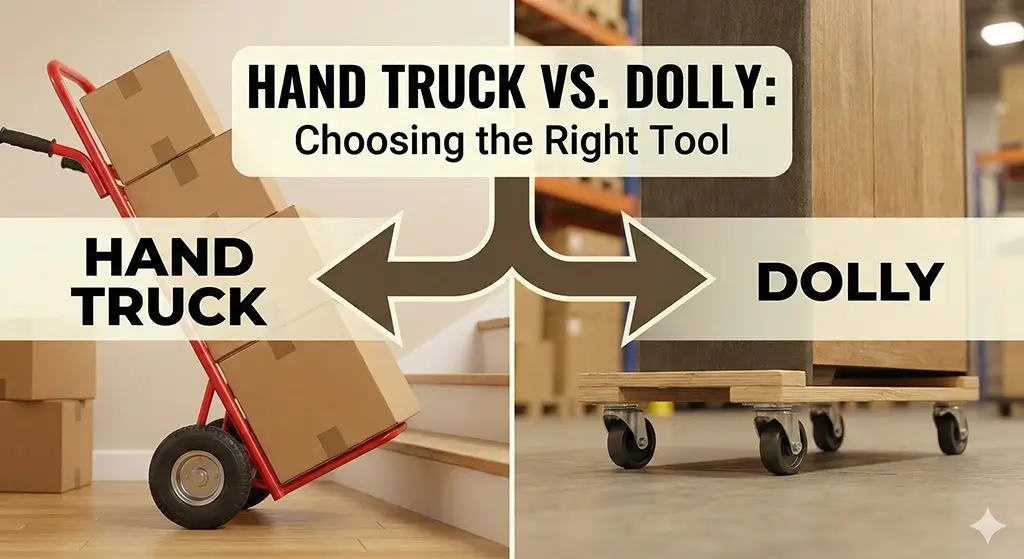 hand truck vs dolly comparison for moving heavy items