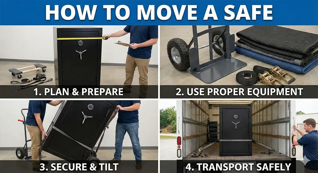 how to move a heavy safe safely