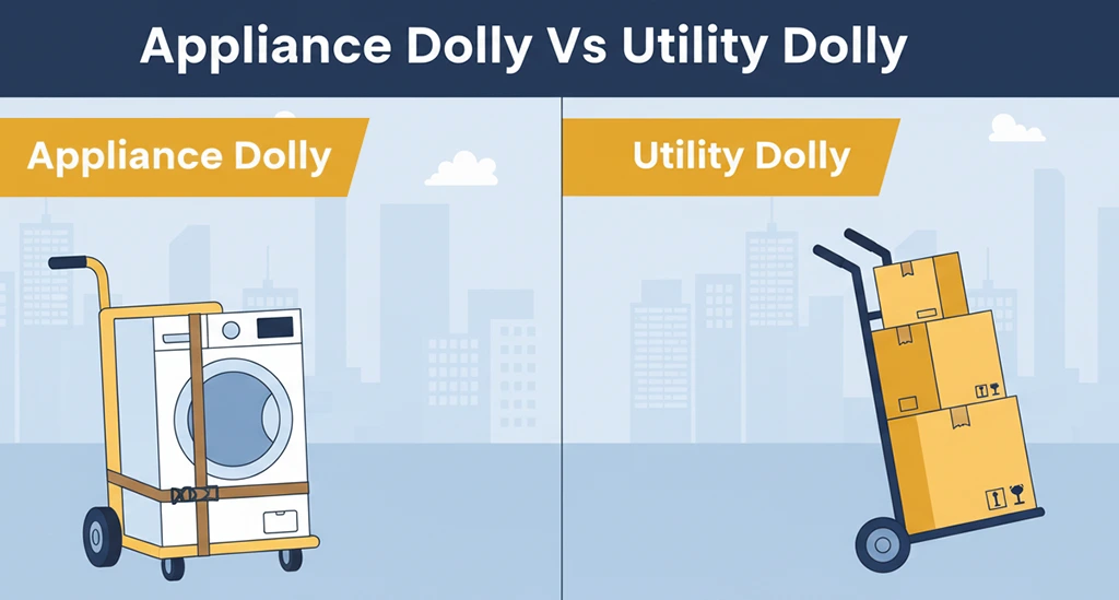 appliance dolly vs utility dolly moving equipment guide