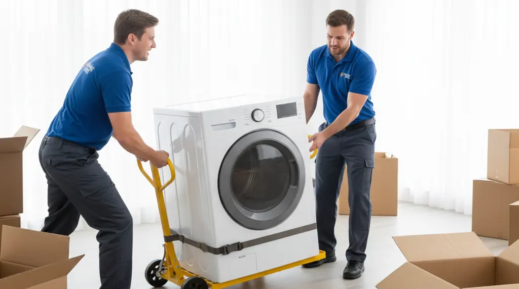 average dryer weight for moving appliances