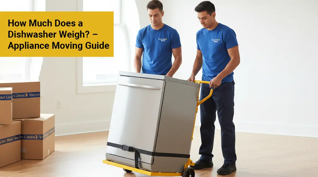 average dishwasher weight for moving