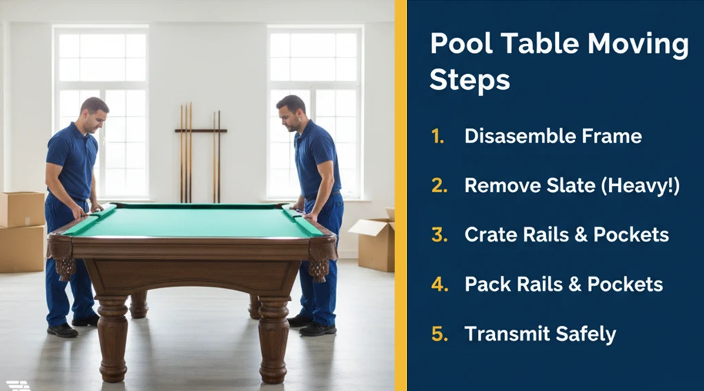 how to move a pool table safely
