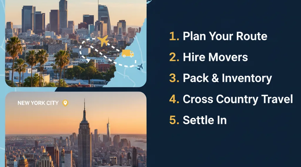 Moving from Los Angeles to New York cross-country relocation guide