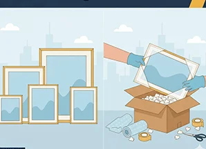 step by step guide to pack pictures for moving safely