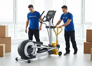average elliptical weight for moving home gym equipment