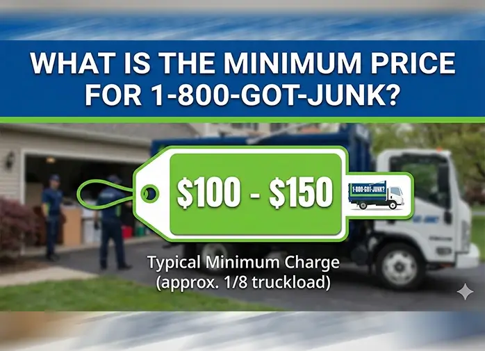 minimum price for 1-800-got-junk junk removal service