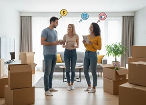 roommates moving out together without conflict