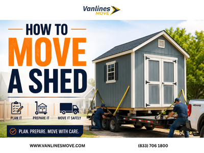 Guide on how to move a shed safely, detailing DIY methods and professional options for relocating a garden shed.